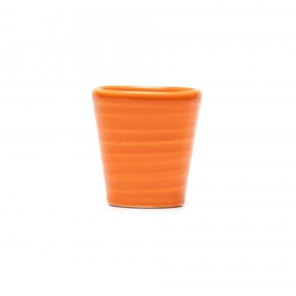 Copo Cafe Riscas Laranja 5.5cm