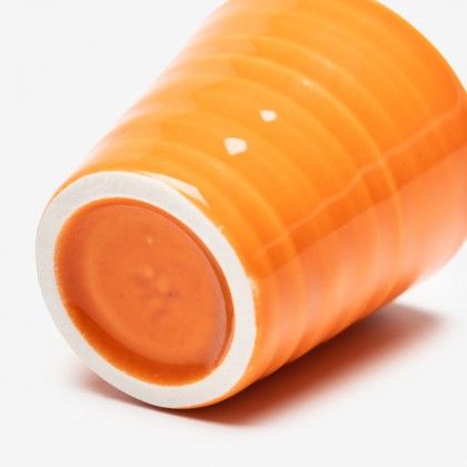 Copo Cafe Riscas Laranja 5.5cm
