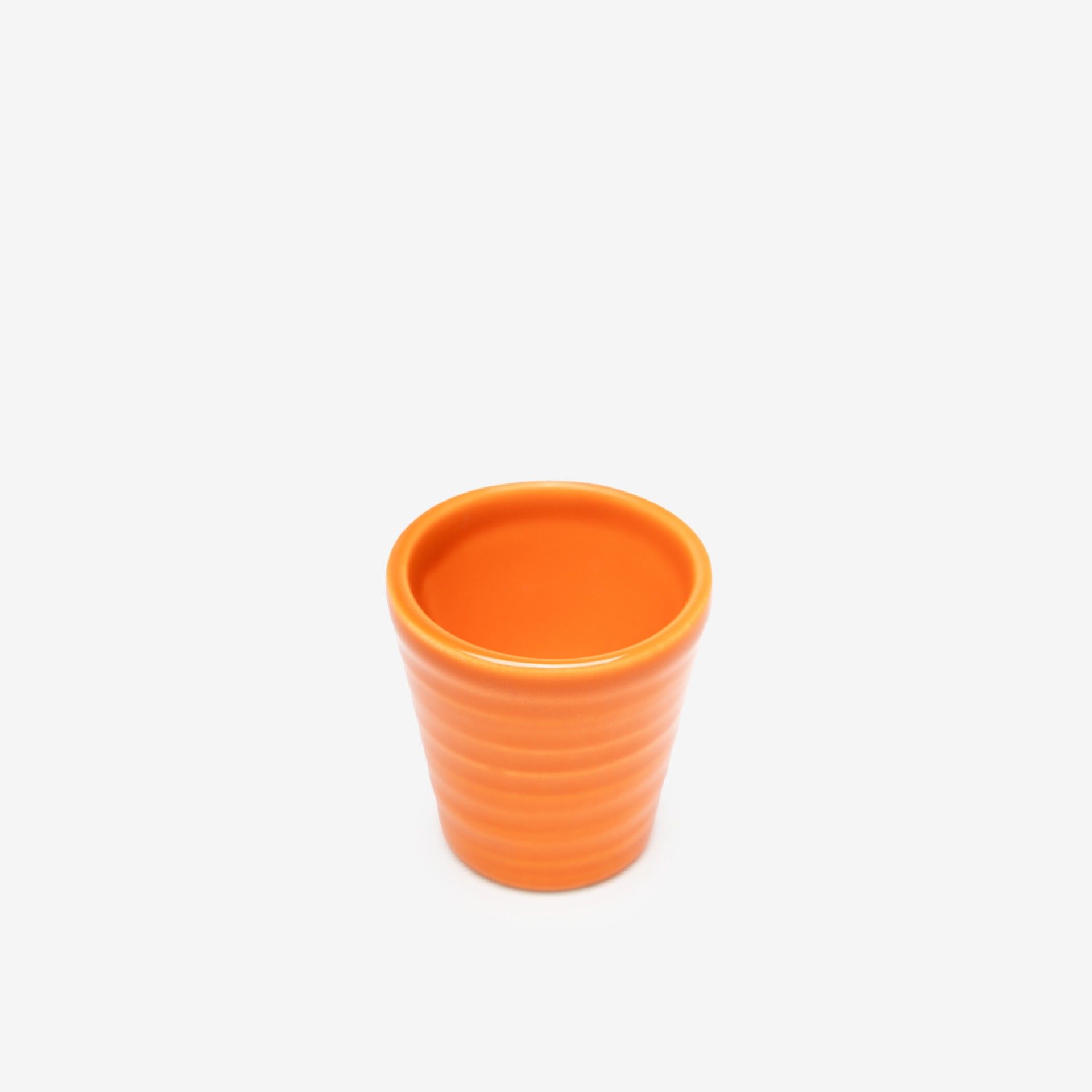Copo Cafe Riscas Laranja 5.5cm