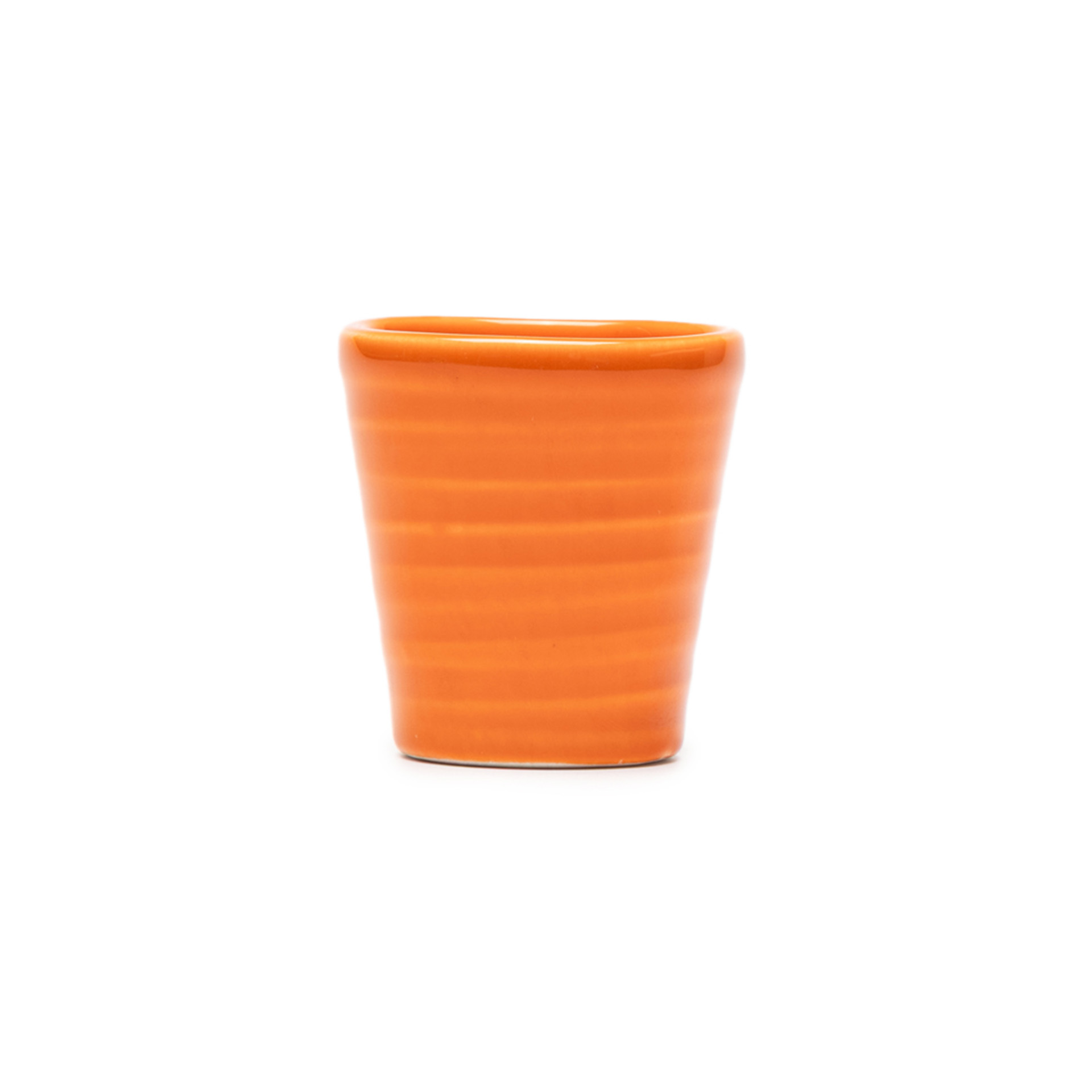 Copo Cafe Riscas Laranja 5.5cm