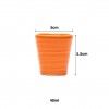 Copo Cafe Riscas Laranja 5.5cm