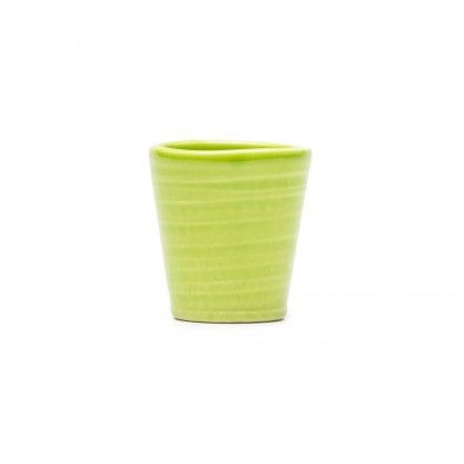 Copo Cafe Riscas Verde Alface 5.5cm