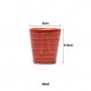 Copo Cafe Riscas Salmao 5.5cm