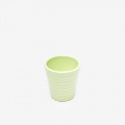 Copo Cafe Riscas Verde Pastel 5.5cm Copo Cafe Riscas Verde Pastel 5.5cm