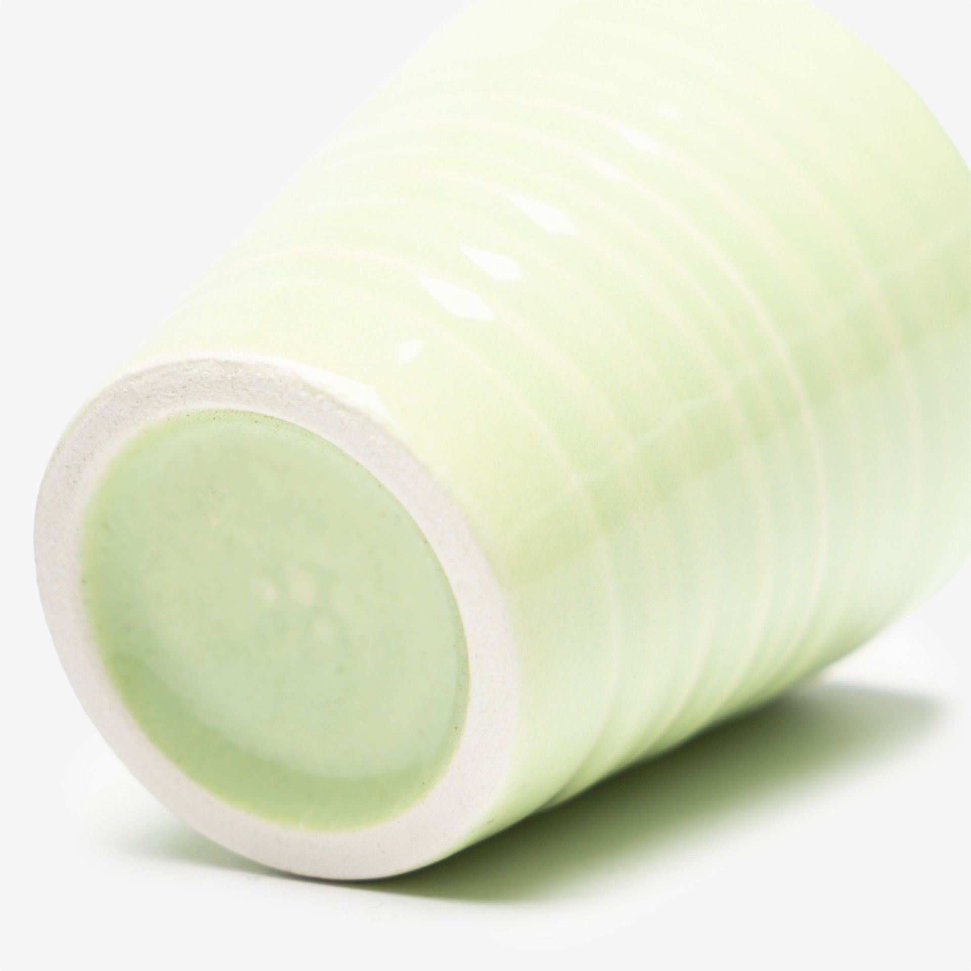 Copo Cafe Riscas Verde Pastel 5.5cm