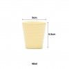 Copo Cafe Riscas Amarelo Pastel 5.5cm