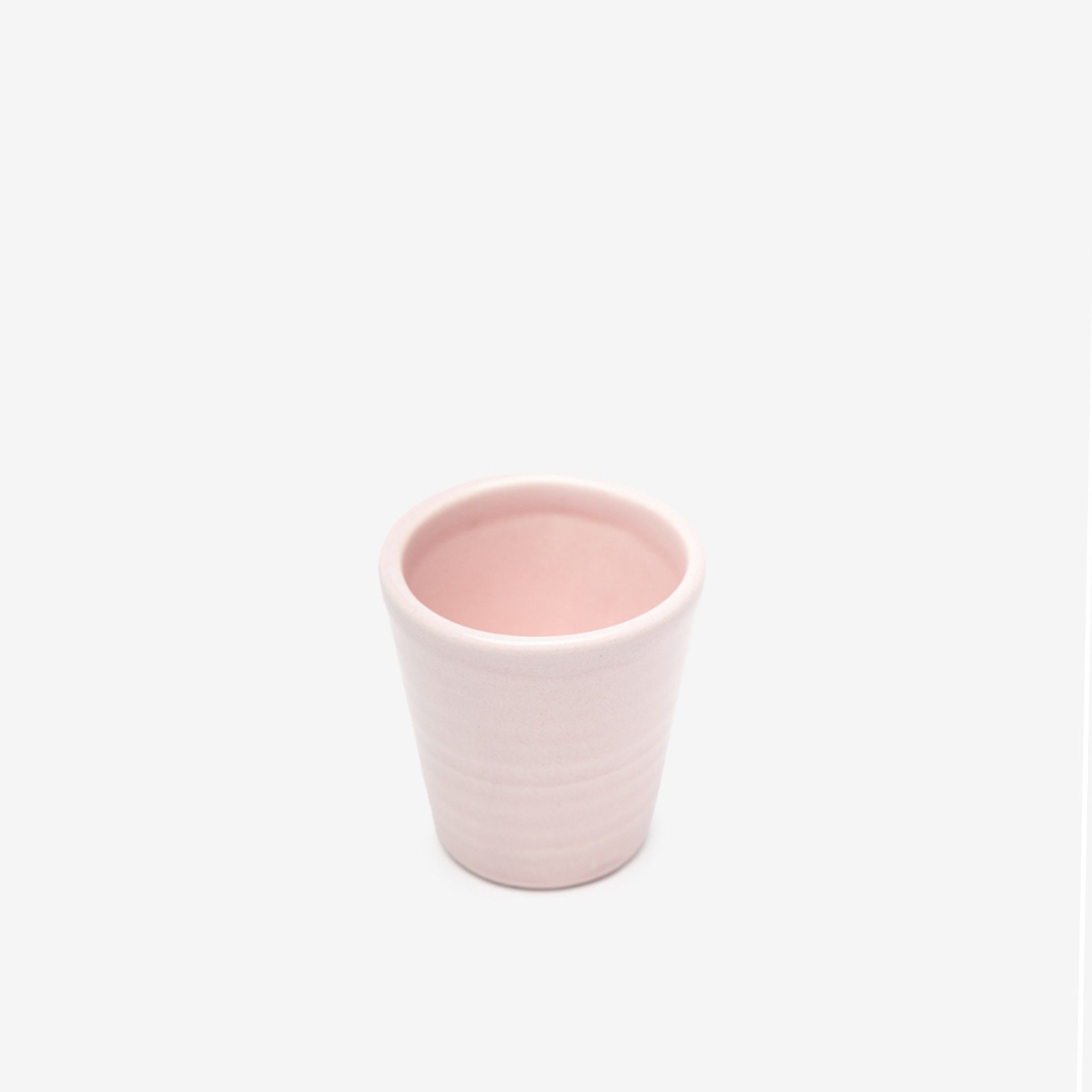 Copo Cafe Riscas Rosa Pastel 5.5cm