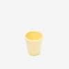 Copo Cafe Riscas Amarelo Pastel 5.5cm