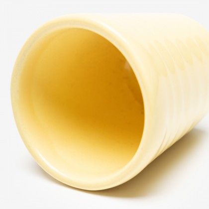 Copo Cafe Riscas Amarelo Pastel 5.5cm