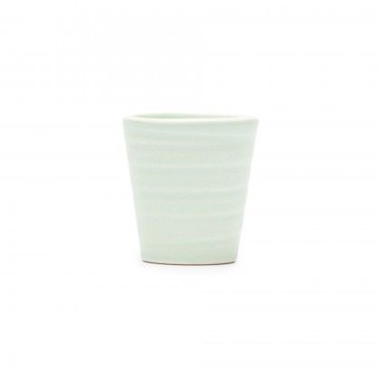 Copo Cafe Riscas Verde Agua 5.5cm Copo Cafe Riscas Verde Agua 5.5cm