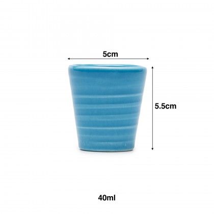 Copo Cafe Riscas Azul Escuro 5.5cm Copo Cafe Riscas Azul Escuro 5.5cm