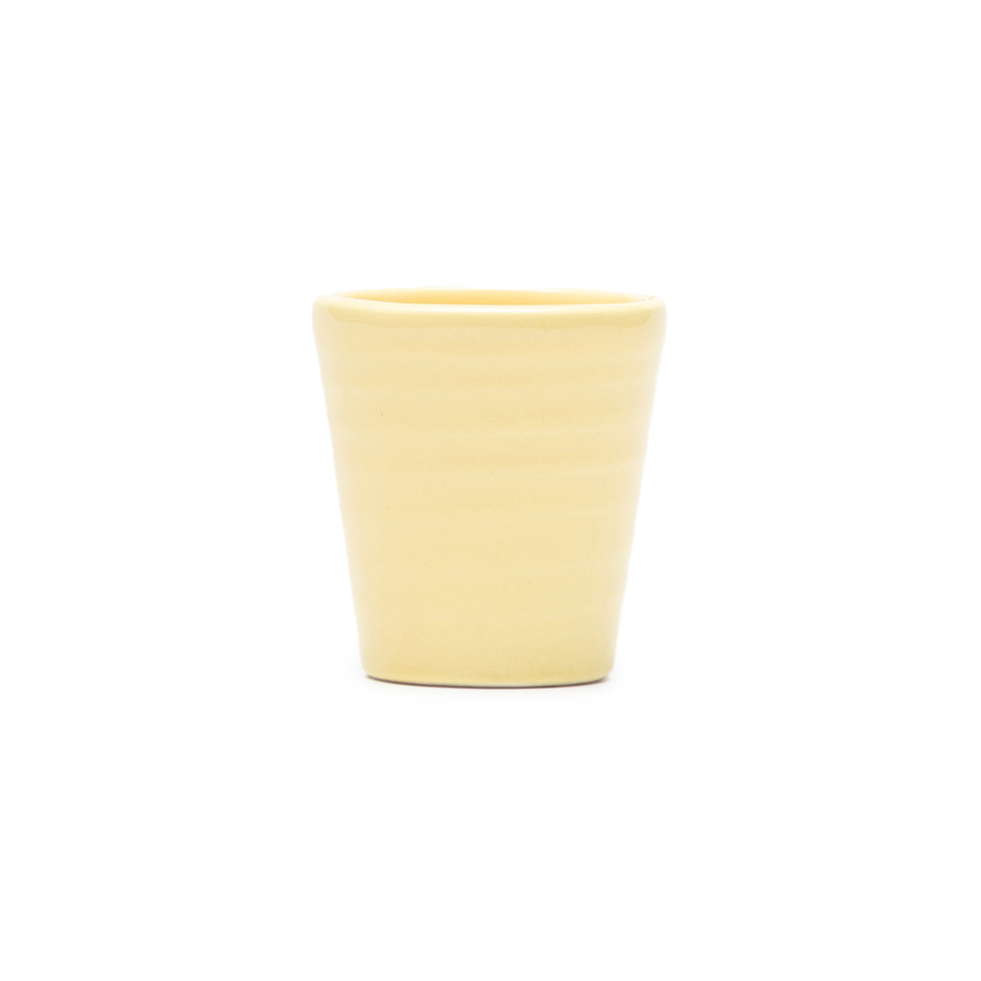 Copo Cafe Riscas Amarelo Pastel 5.5cm