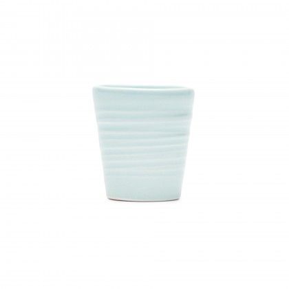 Copo Caf� Riscas Azul Pastel 5.5cm
