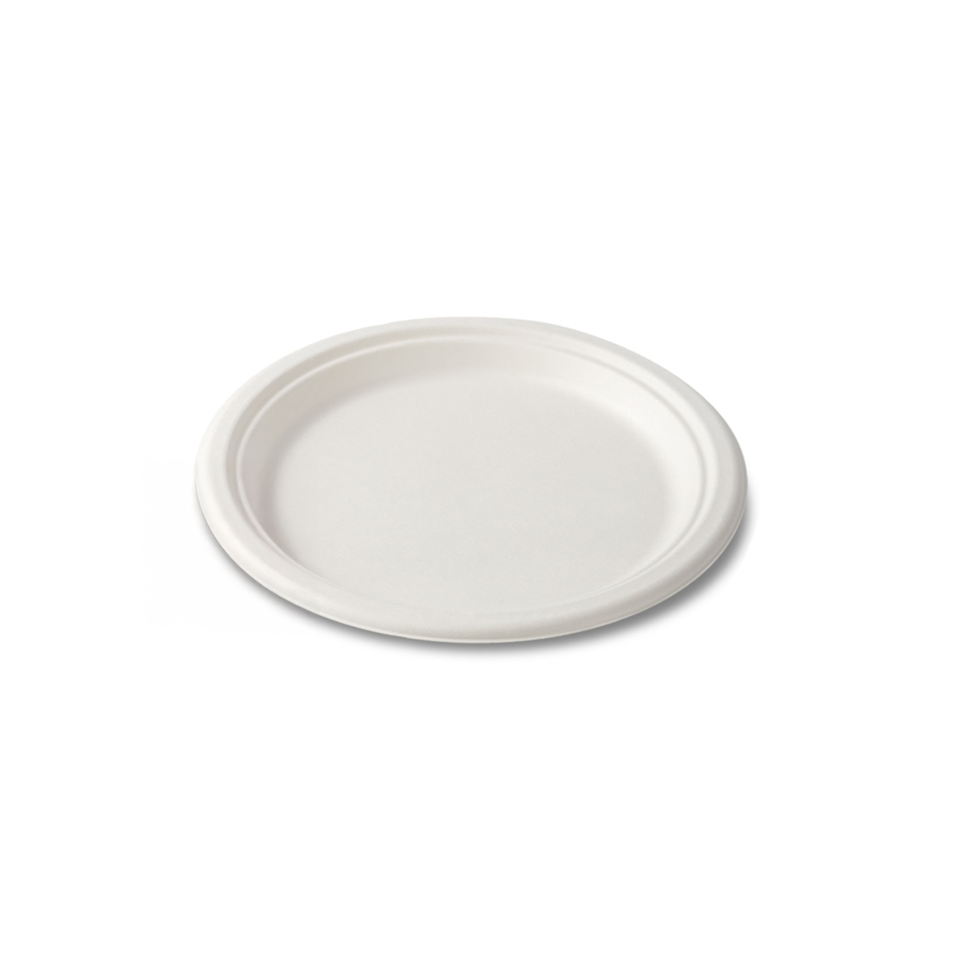 Prato Cana Açúcar Redondo Branco 17.6cm Pack 50