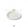 Prato Cana A��car Raso Redondo Branco 17cm Pack 10