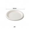 Prato Cana A��car Redondo Branco 22.5cm Pack 50