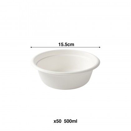Ta�a Cana A��car Redondo Branco 500ml 15.5cm Pack 50
