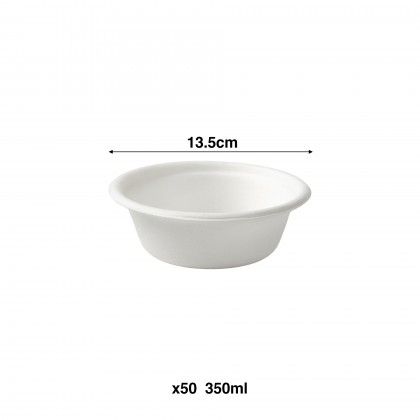Ta�a Cana A��car Redondo Branco 350ml 13.5cm Pack 50