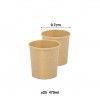 Copo com Tampa Kraft Redondo 470ml 9.7cm Pack 25 Copo com Tampa Kraft Redondo 470ml 9.7cm Pack 25