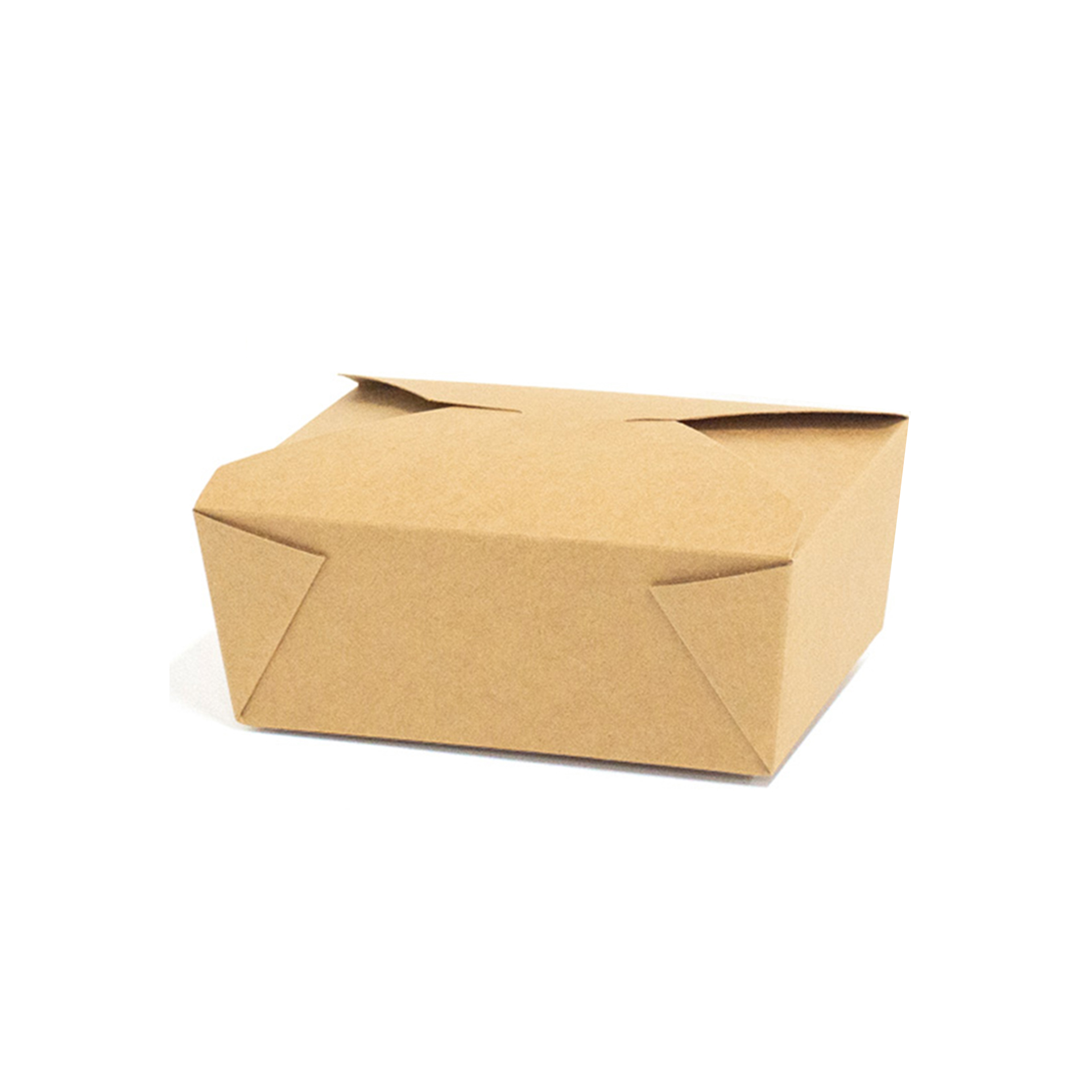 Caixa Take Away Kraft Retangular 1400ml 15.3X12.3X6.3cm Pack 25