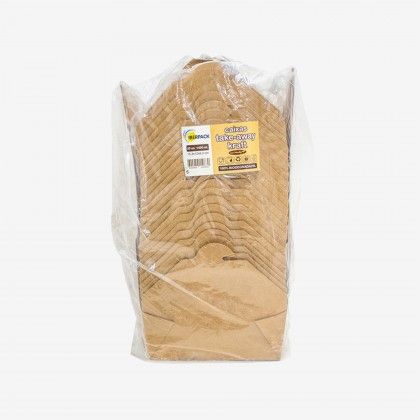 Caixa Take Away Kraft Retangular 1400ml 15.3X12.3X6.3cm Pack 25 Caixa Take Away Kraft Retangular 1400ml 15.3X12.3X6.3cm Pack 25