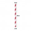 Palhinhas Cartão Redondo Vermelho 6mmx20cm Pack 100 Palhinhas Cartão Redondo Vermelho 6mmx20cm Pack 100
