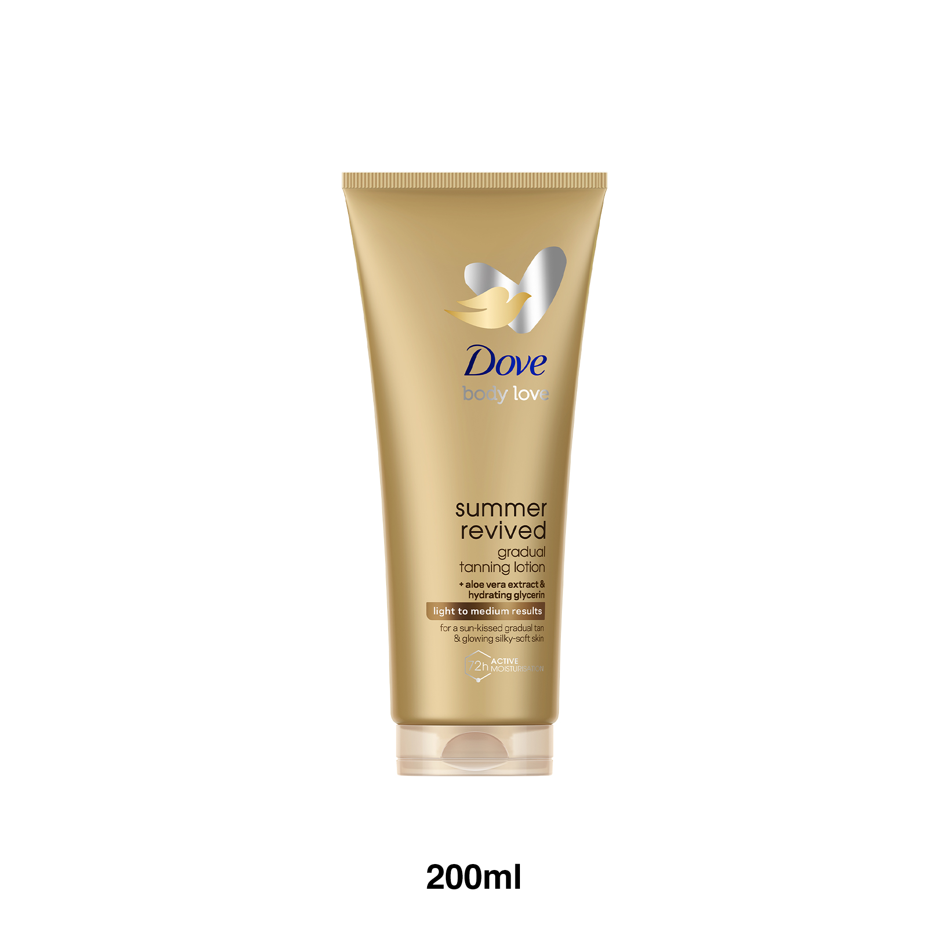 Creme Bronzeador Dove Summer Revived Claro 200ml