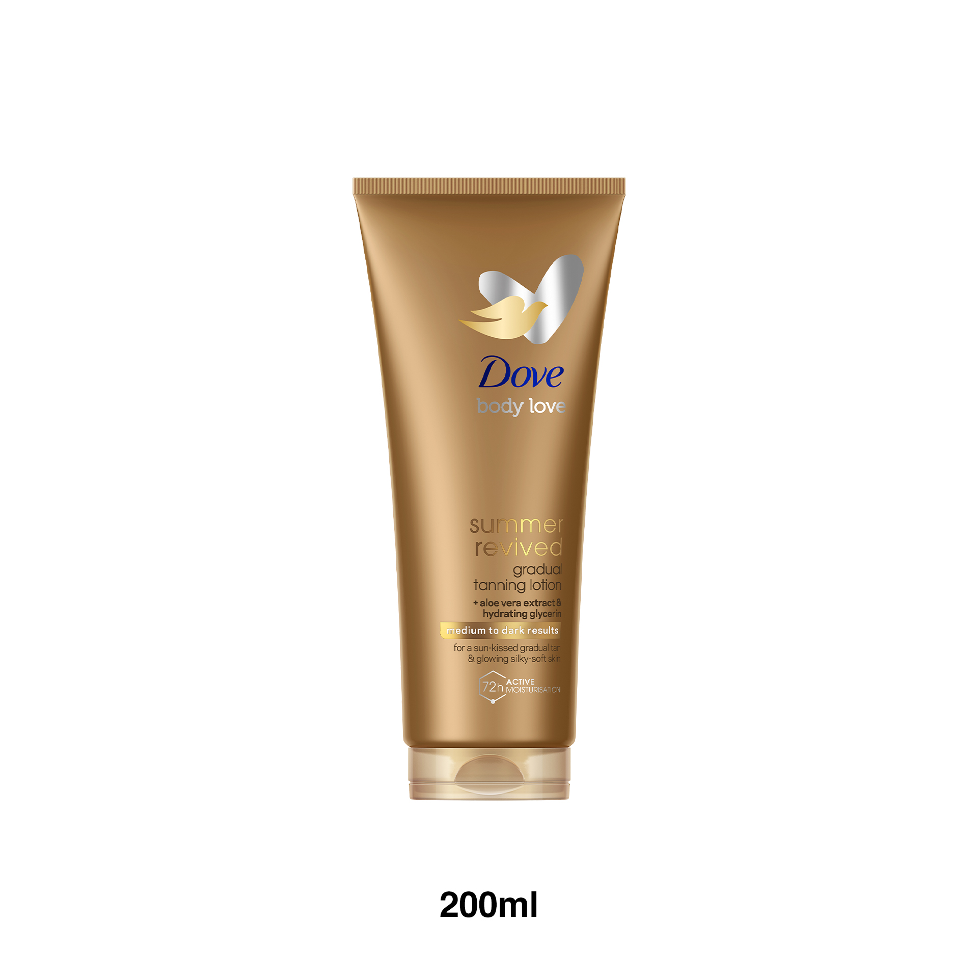 Creme Bronzeador Dove Summer Revived Escuro 200ml