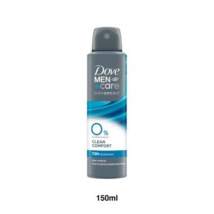 Desodorizante Spray Dove Men Clean Comfort 150ml Desodorizante Spray Dove Men Clean Comfort 150ml