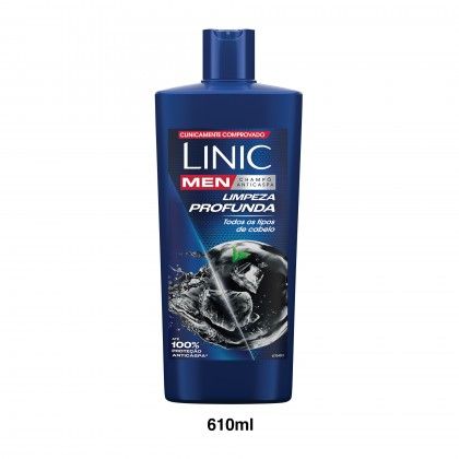 Champo Anti-Caspa Linic Men Limpeza Profissional 610ml Champo Anti-Caspa Linic Men Limpeza Profissional 610ml