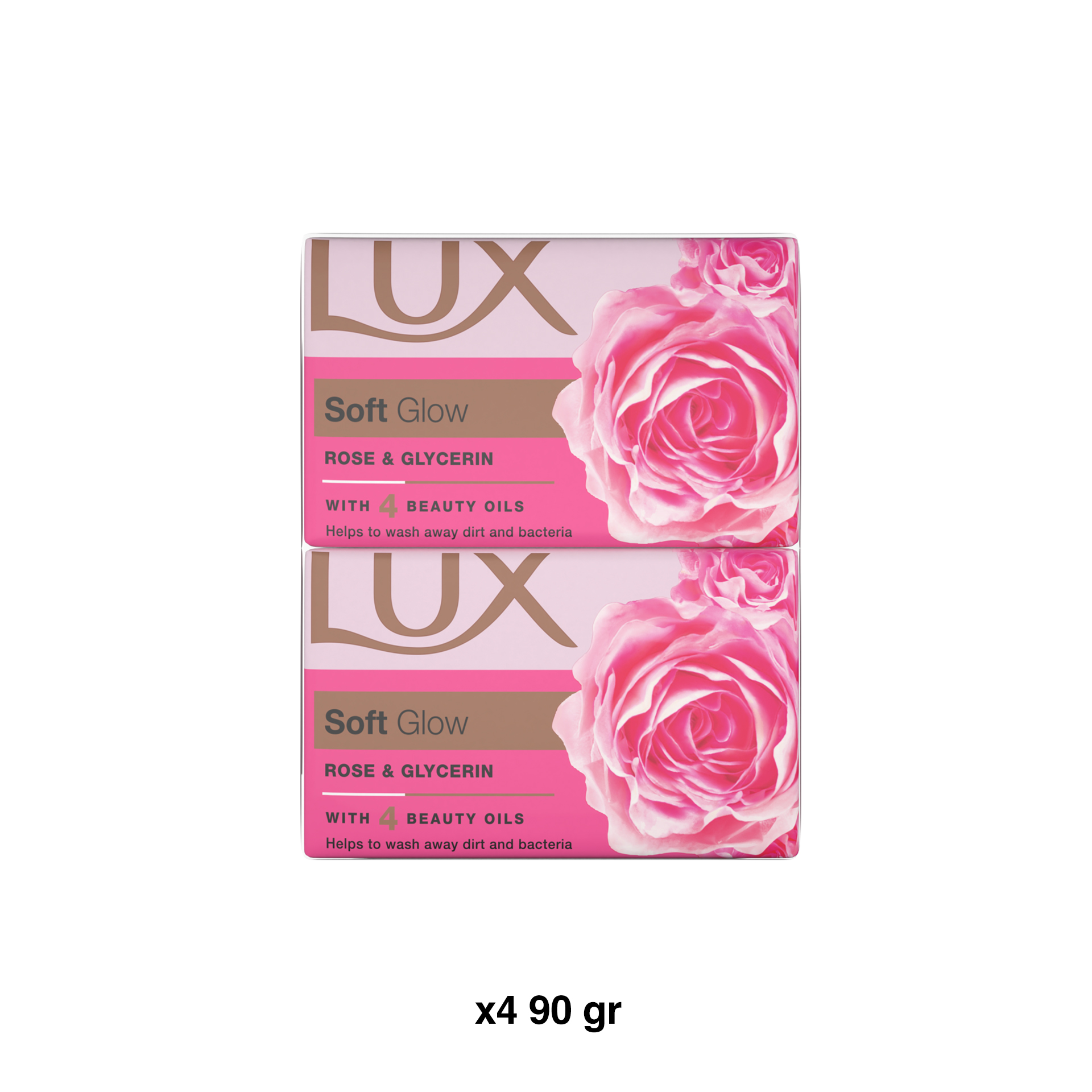 Sabonete Lux Soft Glow Pack 4 90gr
