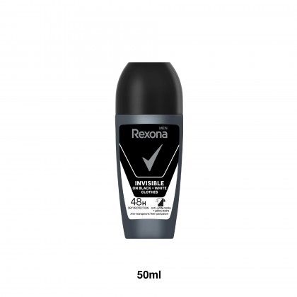 Desodorizante Roll-On Rexona Men Inv B+W 48H 50ml Desodorizante Roll-On Rexona Men Inv B+W 48H 50ml