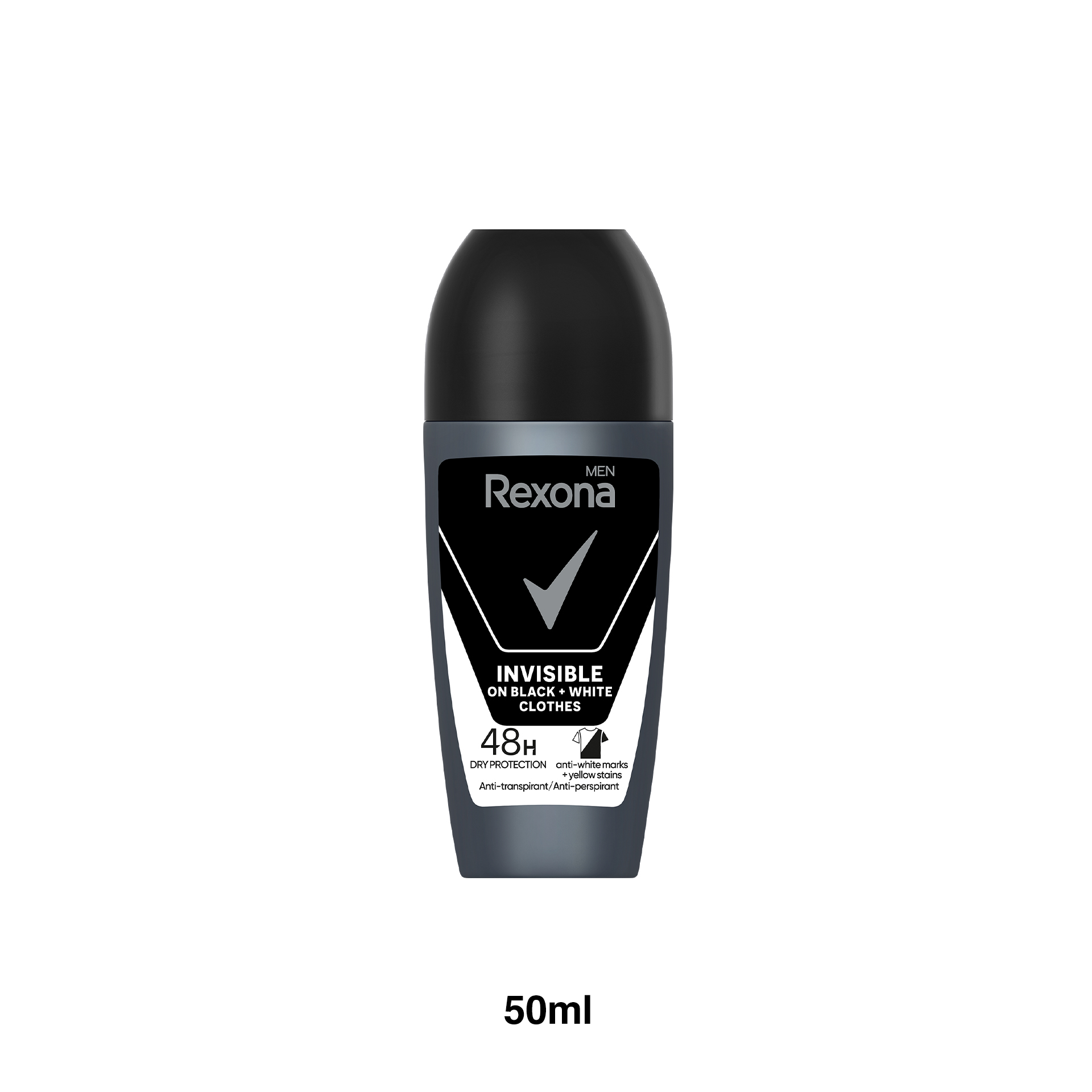 Desodorizante Roll-On Rexona Men Inv B+W 48H 50ml
