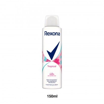 Desodorizante Spray Rexona Women Tropical 48H 150ml Desodorizante Spray Rexona Women Tropical 48H 150ml