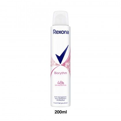 Desodorizante Spray Rexona Women Biorythm 48H 200ml Desodorizante Spray Rexona Women Biorythm 48H 200ml