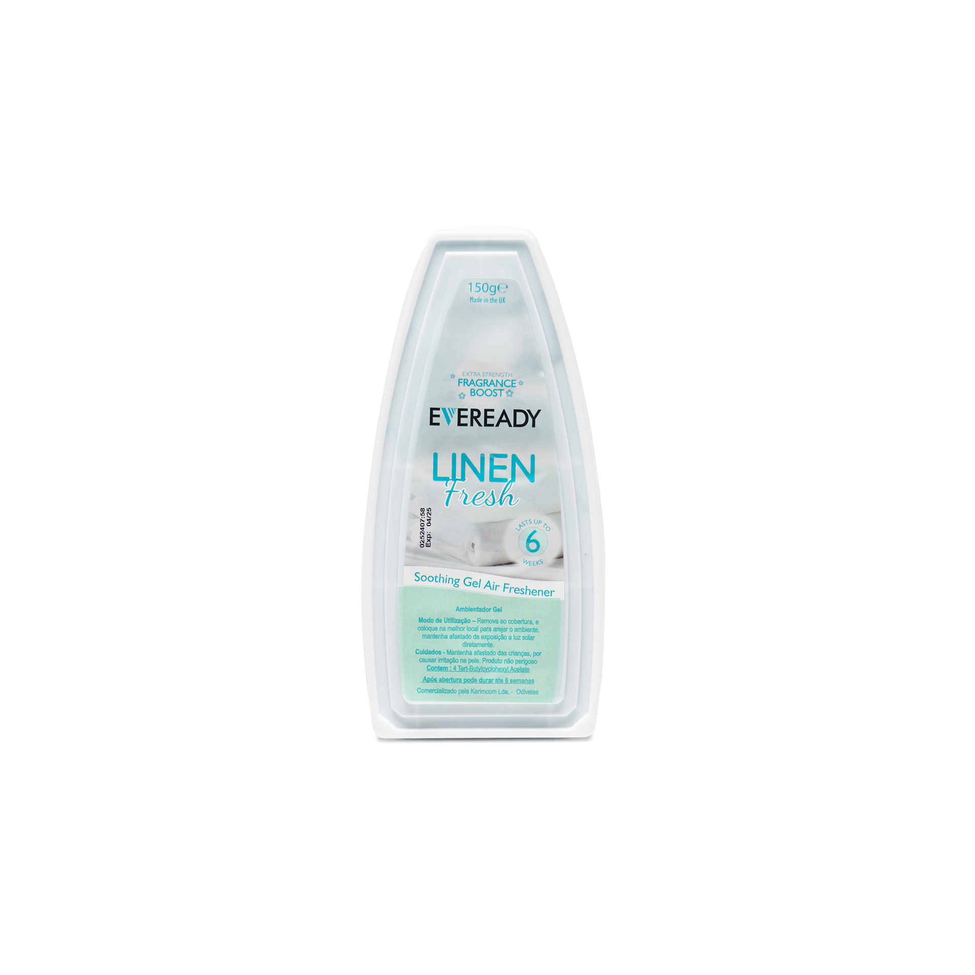 Gel Ambientador Eveready Linen Fresh 150gr