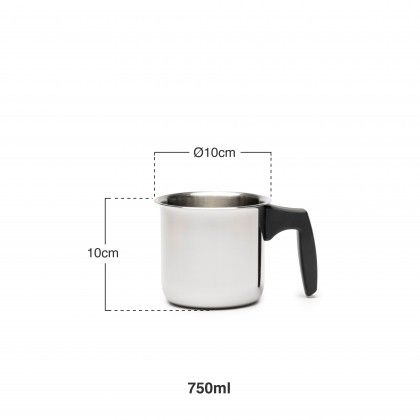 Fervedor Com Asa Baquelite 750ml Ø10X10cm Fervedor Com Asa Baquelite 750ml Ø10X10cm