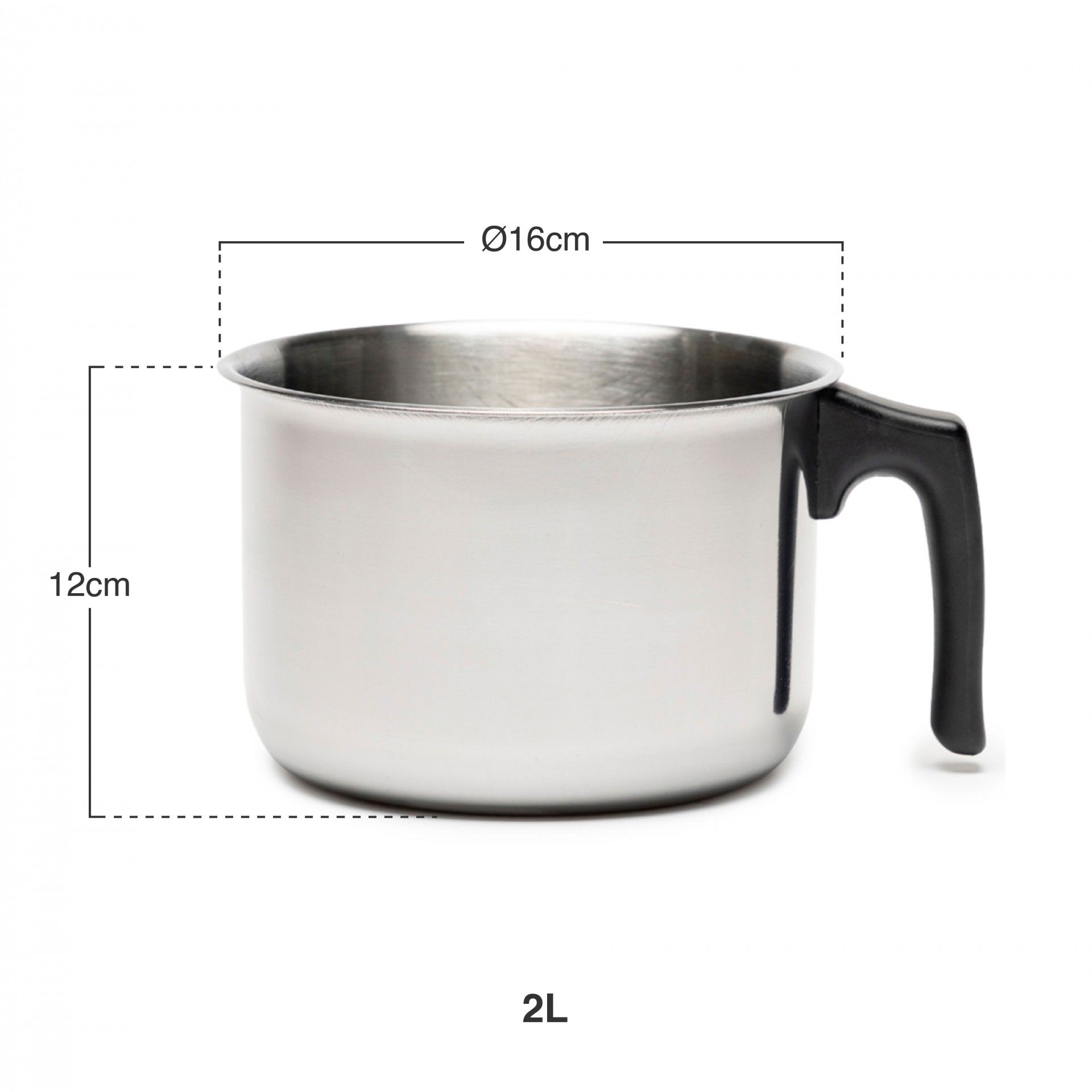 Fervedor Com Asa Baquelite 2000ml Ø16X12cm