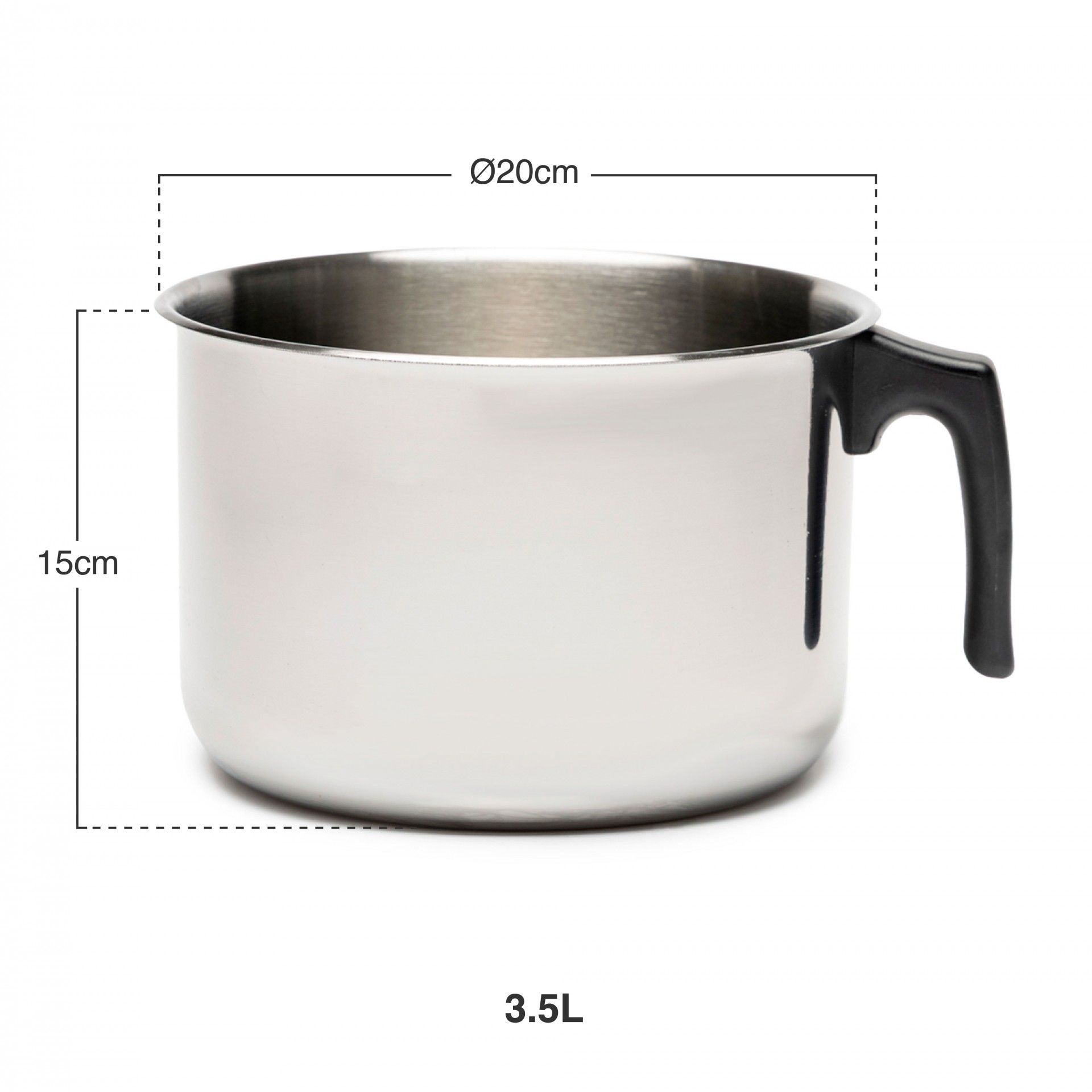 Fervedor Com Asa Baquelite 3500ml Ø20X15cm