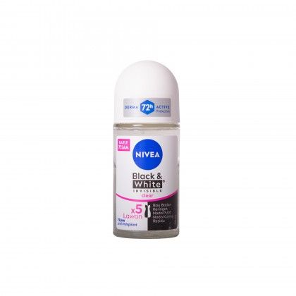 Desodorizante Roll-On Nivea Invisible B&W Clear 50ml Desodorizante Roll-On Nivea Invisible B&W Clear 50ml