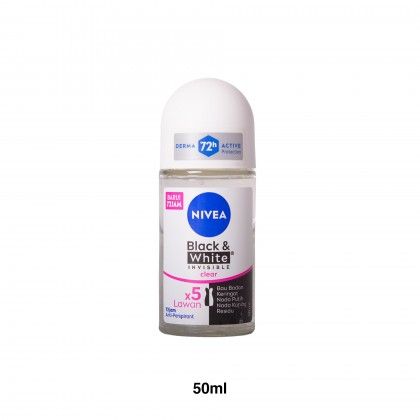 Desodorizante Roll-On Nivea Invisible B&W Clear 50ml Desodorizante Roll-On Nivea Invisible B&W Clear 50ml