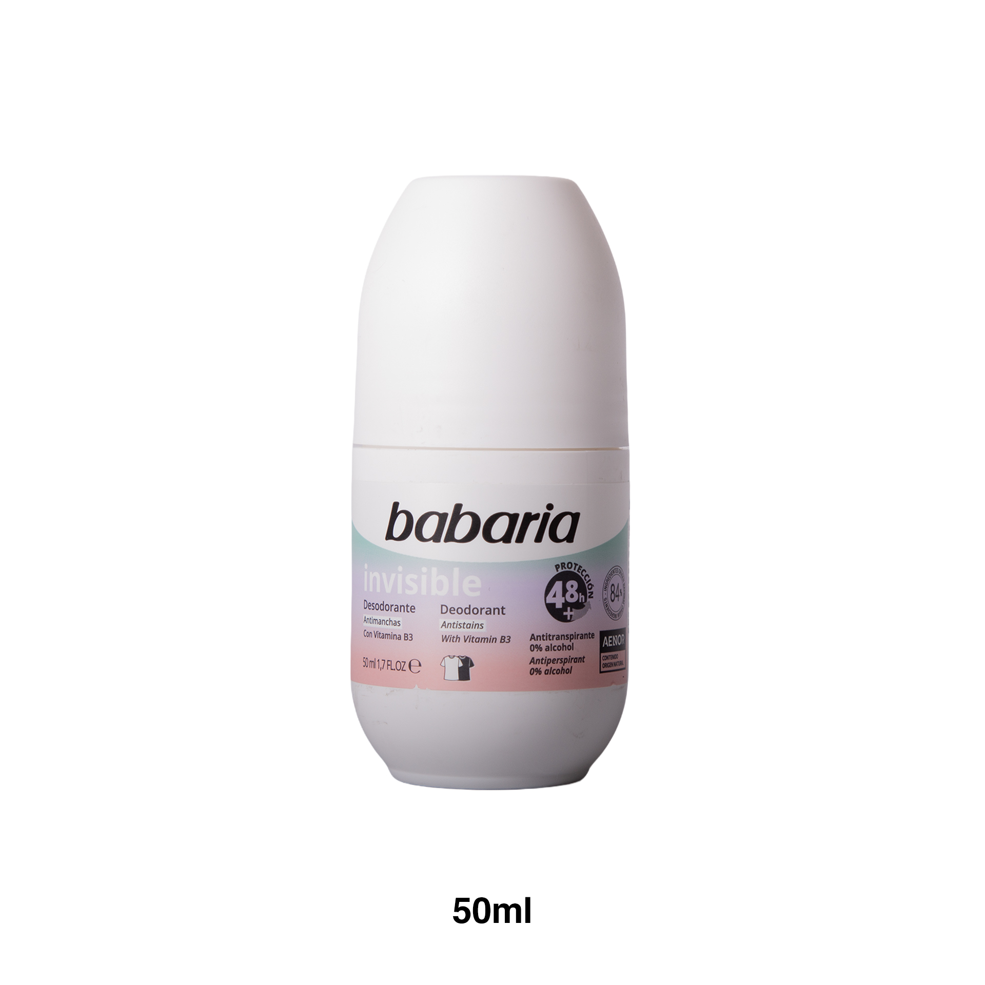 Desodorizante Roll-On Babaria Invisivel 50ml