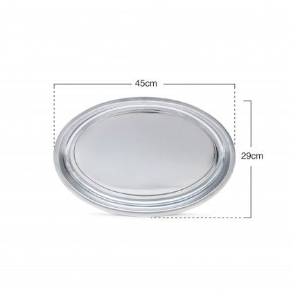 Assadeira Oval Inox 45X29cm Assadeira Oval Inox 45X29cm