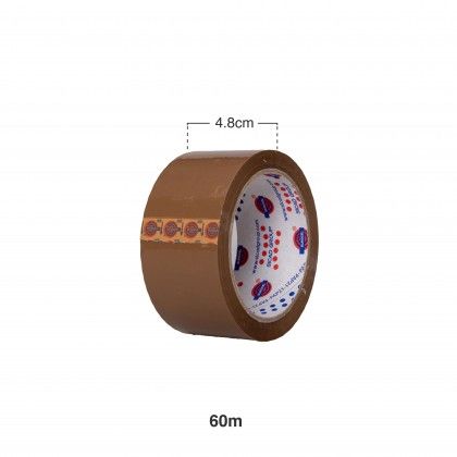 Fita Cola Pvc Eurocel Castanha 48mmx60m