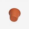 Vaso Pl�stico Tradicional Brilho Redondo Castanho 20cm