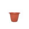 Vaso Plástico Tradicional Liso Redondo Terracota 19cm Vaso Plástico Tradicional Liso Redondo Terracota 19cm