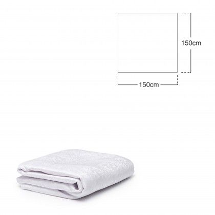 Toalha Mesa Branco 150x150cm