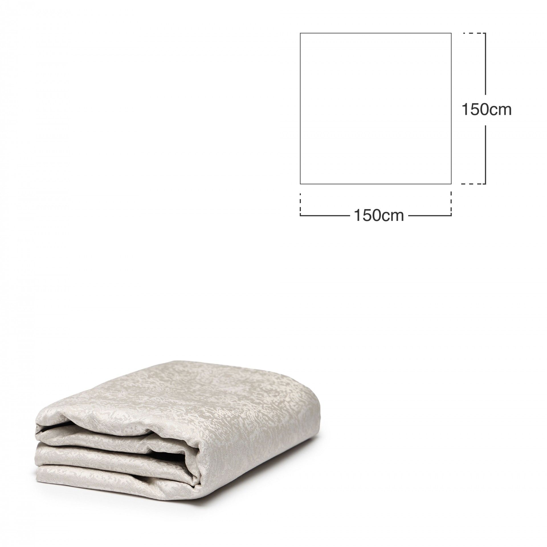 Toalha Mesa Cinza 150X150cm