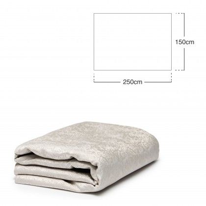 Toalha Mesa Cinza 150X250cm Toalha Mesa Cinza 150X250cm
