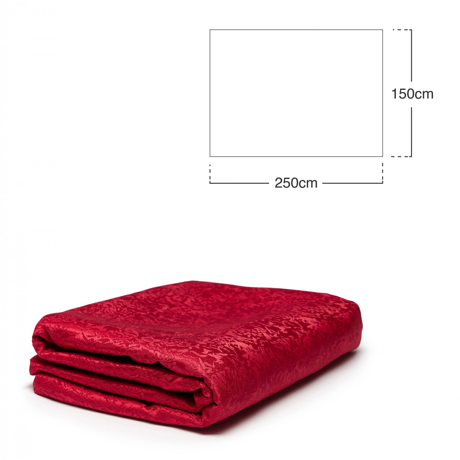 Toalha Mesa Bordo 150X250cm